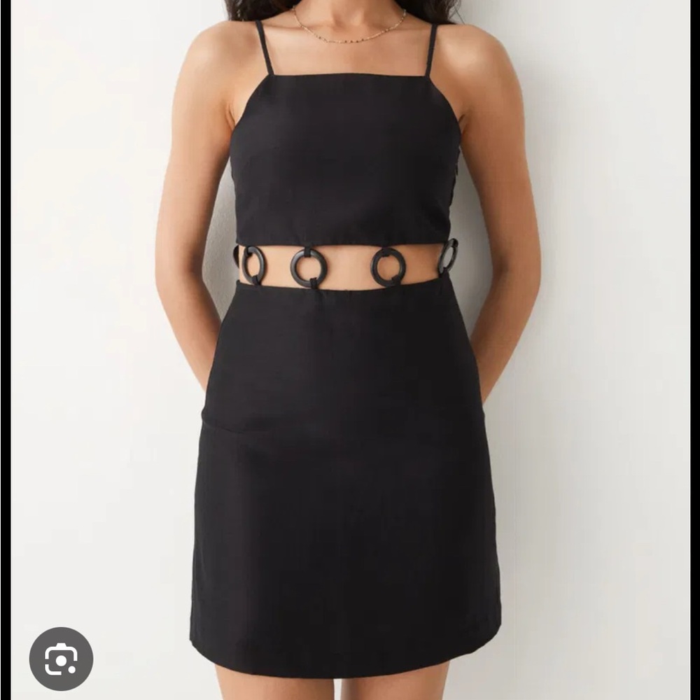 & Other stories Fitted O Ring Mini Dress Size 10